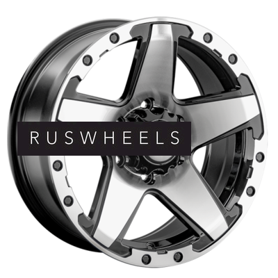 Диски LS 8x16/5x150 ET2 D110,1 1284 BKF (конус, Колпак+лого)