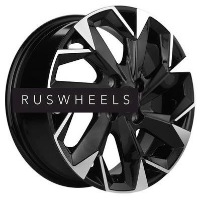 Диски Khomen Wheels 5,5x14/4x100 ET46 D54,1 KHW1402 (Alsvin/Getz/i20) Black-FP