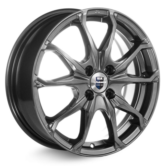 Диски КиК 6,0\R16 4*108 ET47.5 d63.35 Дарк платинум