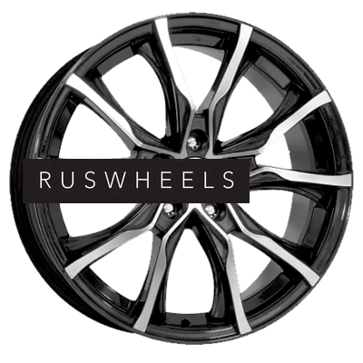 Диски КИК 7,5x17/5x120 ET42 D67,1 Твист (КС697М) Алмаз черный