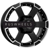 Диски КИК 7x16/6x139,7 ET38 D92,5 M56 (КС593) Алмаз черный