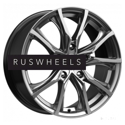 Диски КИК 7,5x17/5x108 ET50 D63,35 Твист (КС697М) Дарк платинум