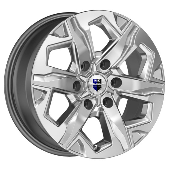 Диски КиК 7.5\R17 6*139.7 ET38 d67.1 Дарк платинум Диски КиК 7.5\R17 6*139.7 ET38 d67.1 Дарк платинум