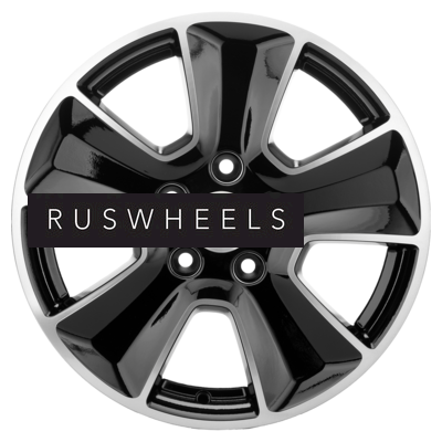 Диски Khomen Wheels 6.5\R16 5*114.3 ET50 d66.1 Black-FP