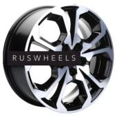 Диски Khomen Wheels 6,5x17/5x114,3 ET50 D64,1 KHW1711 (Haval/Honda) Black-FP Диски Khomen Wheels 6,5x17/5x114,3 ET50 D64,1 KHW1711 (Haval/Honda) Black-FP