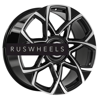 Диски LS Forged 9,5x22/5x120 ET40 D62,6 LS FG59 BKF (конус, Колпак+лого)