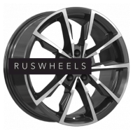 Диски КИК 7,5x17/5x114,3 ET35 D66,1 Меренге (КС902) Алмаз черный