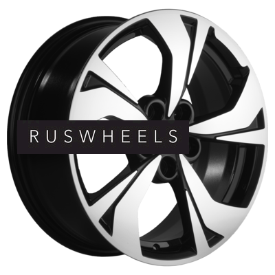 Диски Khomen Wheels 7x17/5x114,3 ET45 D67,1 KHW1724 (FAW Besturn X80) Black-FP