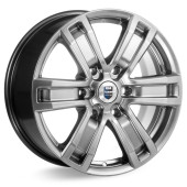 Диски КиК 7.5\R17 6*139.7 ET25 d106.1 Дарк платинум
