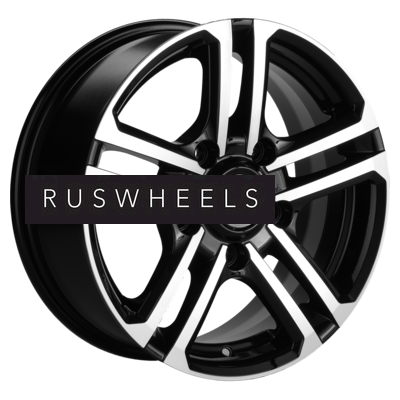 Диски Khomen Wheels 6,5x16/5x139,7 ET40 D98,5 KHW1602 (Niva 4x4) Black-FP (под ORG)