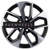 Диски Khomen Wheels 7x17/5x114,3 ET45 D67,1 KHW1703 (CX-5/i40/X-Trail) Black-FP