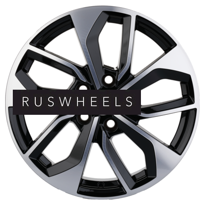 Диски Khomen Wheels 7x17/5x114,3 ET45 D67,1 KHW1703 (CX-5/i40/X-Trail) Black-FP